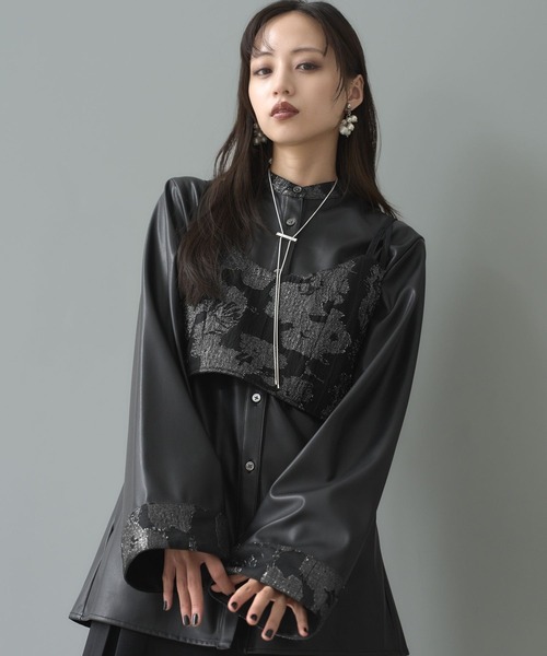 HARE（ハレ）の「2Pビスチェ＊イソザイチュニックシャツ(HARE)（シャツ