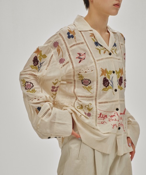 Embroidery Patchwork Shirts（シャツ/ブラウス）｜TODAYFUL（トゥデイ