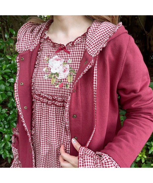 PINK HOUSE（ピンクハウス）の「アンティークギンガムゼッケン付き