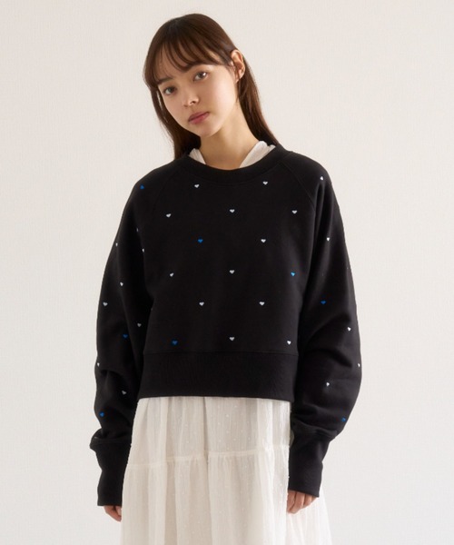 FURFUR（ファーファー）の「【限定カラー】ミニハート刺繍スウェット