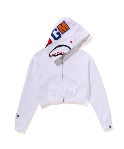 SHARK CROPPED FULL ZIP HOODIE（パーカー）｜A BATHING APE（ア