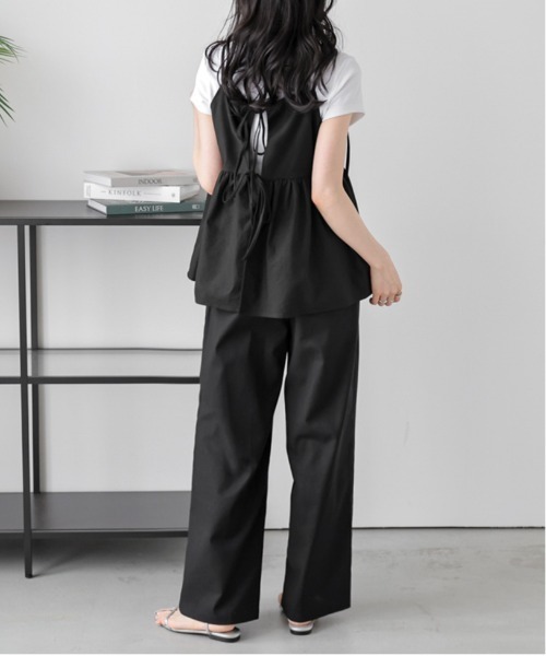 セール】前後2WAYビスチェ×パンツセットアップ（セットアップ）｜La