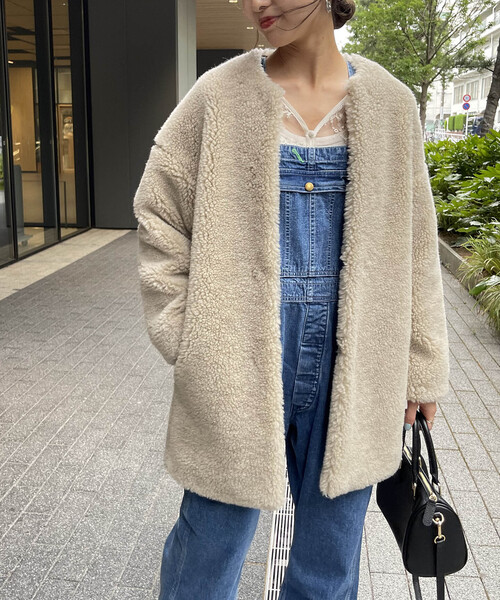 TICCA（ティッカ）の「【TICCA /ティッカ】ウールファーノーカラー