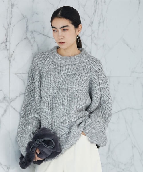 Doux archives（ドゥアルシーヴ）の「ソフトケーブルゆるニットプル