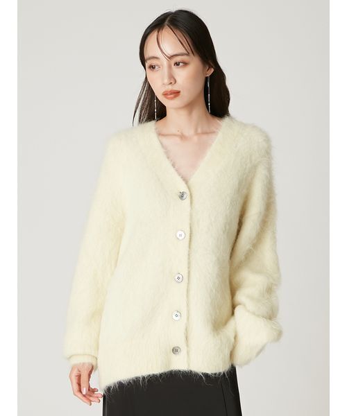 セール】スーリーアルパカVネックカーディガン（カーディガン/ボレロ