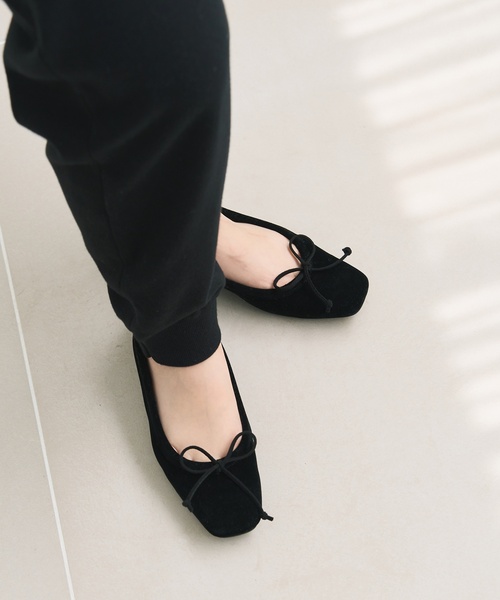 LE TALON（ルタロン）の「《追加4》スクエアベルベットバレエ（バレエ