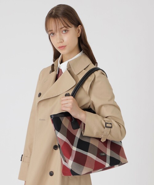 セール】クレストブリッジチェックカルゼトートバッグ（トートバッグ
