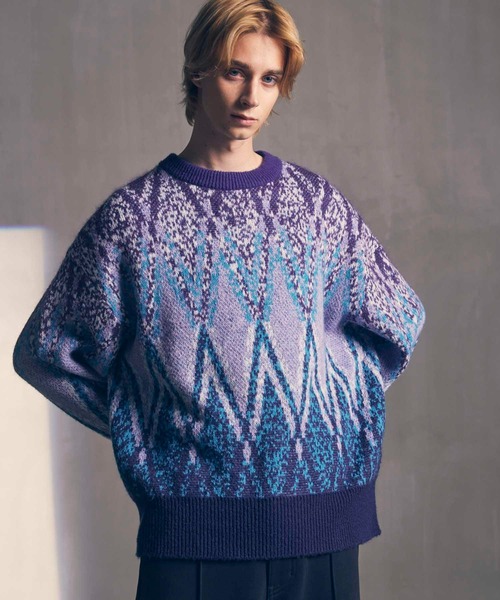 MAISON SPECIAL（メゾンスペシャル）の「《UNISEX》Airy Mohair Argyle