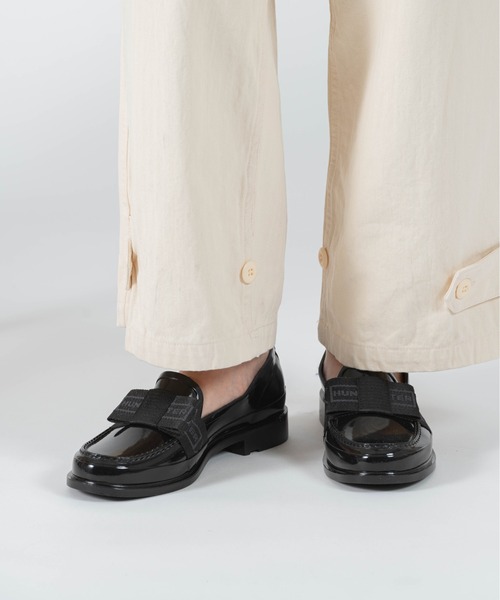 HUNTER / ハンター リボン ローファー WOMENS REFINED BOW GLOSS PENNY