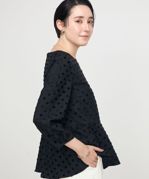 NOLLEY'S Sophi（ノーリーズソフィ）の「ドットカットジャガード