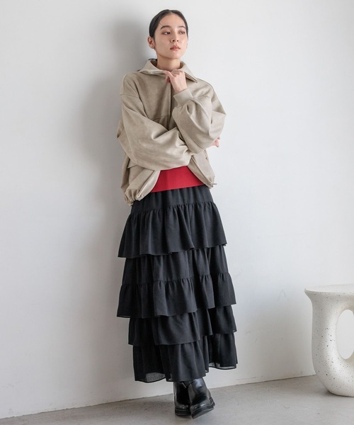 セール】レザーボリュームブルゾン 580814（ブルゾン）｜LOWRYS FARM