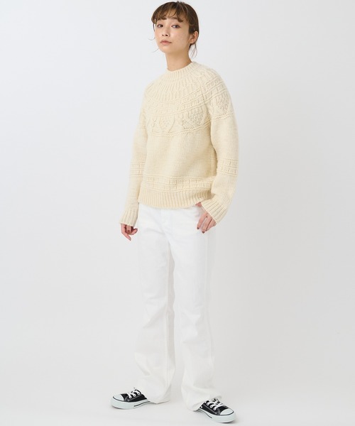 BATONER（バトナー）の「【BATONER】SPREAD ALAN CREW NECK/BN-21FL