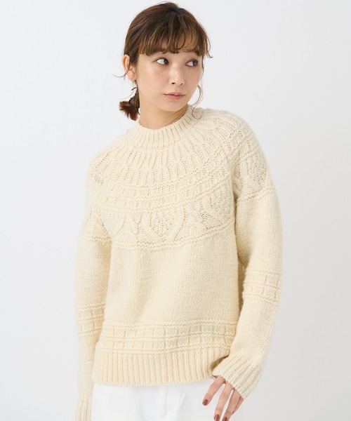 BATONER（バトナー）の「【BATONER】SPREAD ALAN CREW NECK/BN-21FL