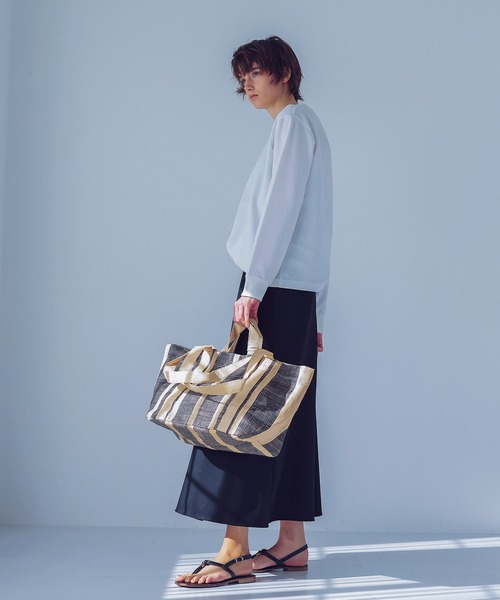 MAISON N.H PARIS cloth&cross別注ラフィア バッグ