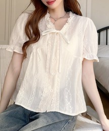 パフスリーブ」に該当するシャツ/ブラウス（ホワイト/白色系