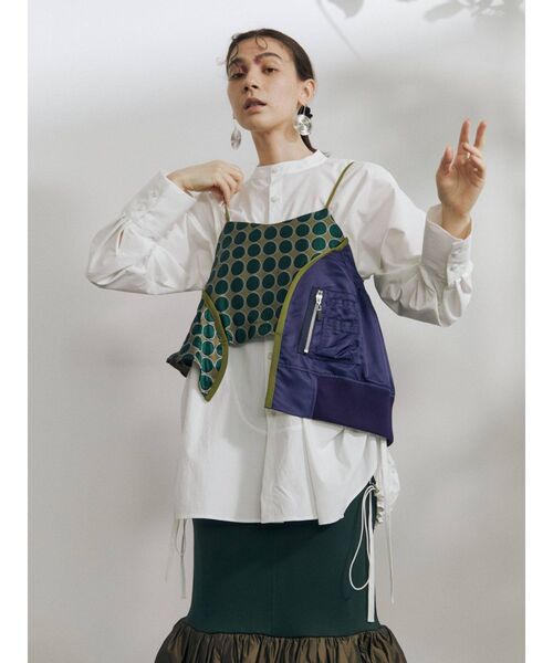 UN3D.（アンスリード）の「ジャカードミックスキャミソール