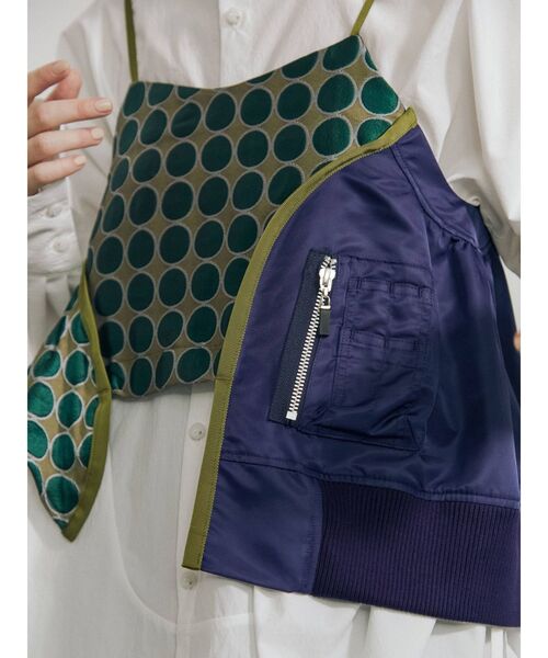 UN3D.（アンスリード）の「ジャカードミックスキャミソール