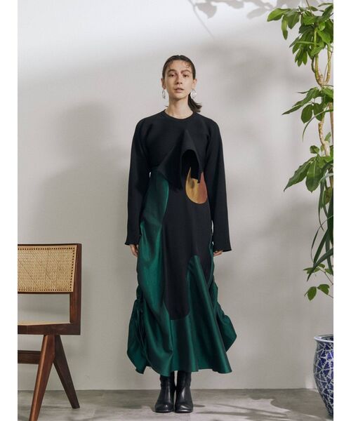 UN3D.（アンスリード）の「ウェーブラインキャミワンピース