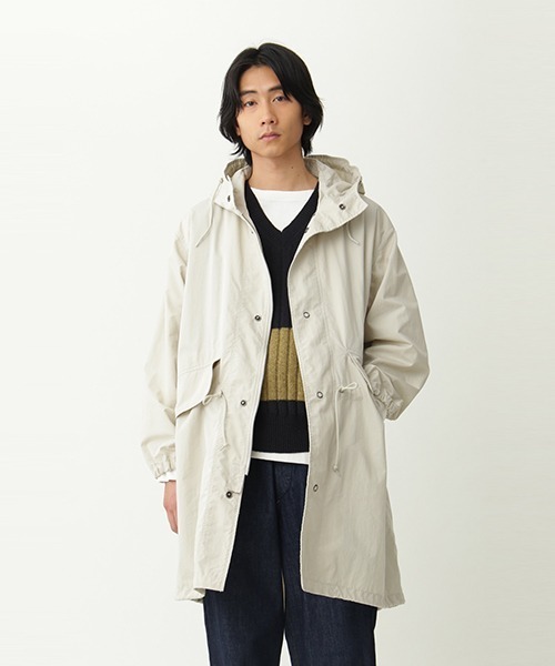 MHL.（エムエイチエル）の「WASHED COTTON NYLON（ステンカラーコート