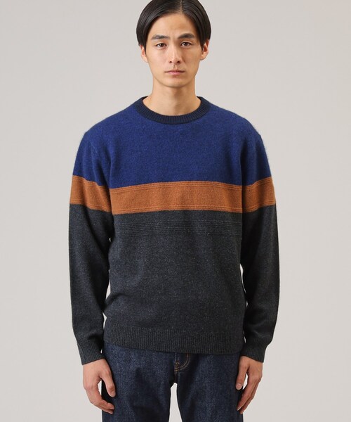 TAKEO KIKUCHI（タケオキクチ）の「◇【カシミヤ】フルカシ パネル柄