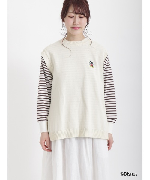 Samansa Mos2（サマンサ モスモス）の「【Disney】ミッキー/刺繍入