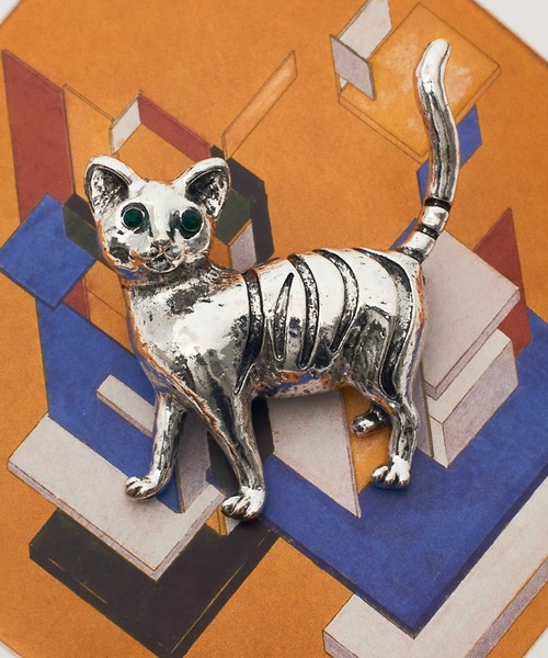 セール】【Merry Gem】アニマルモチーフブローチ DOG CAT イヌ ネコ