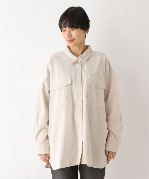 LEPSIM（レプシィム）の「コーデュロイBIGシャツ 908985（シャツ