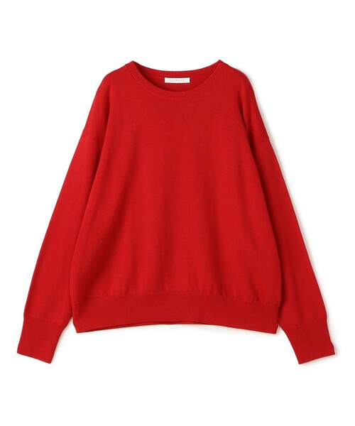 ウーステッドウール ラウンドネックプルオーバー（ニット/セーター