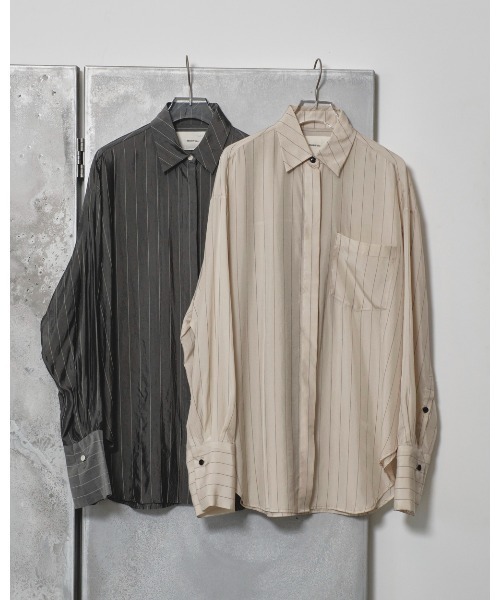 TODAYFUL（トゥデイフル）の「Stripe Silky Shirts（シャツ/ブラウス