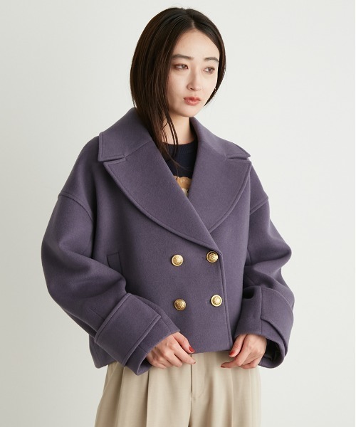 LILY BROWN（リリーブラウン）の「ダブルボタンショートコート（その他