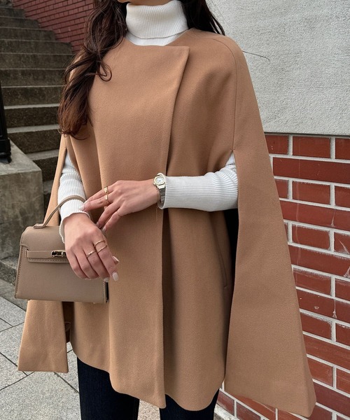 ケープコート（ノーカラーコート）｜KOBE LETTUCE（コウベレタス）の