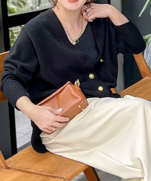 NOLLEY'S（ノーリーズ）の「◇【WEB限定】カシミヤブレンド長めVネック