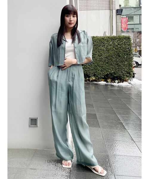 MURUA（ムルーア）の「【セット販売】シアーシャツ&シアーパンツセット