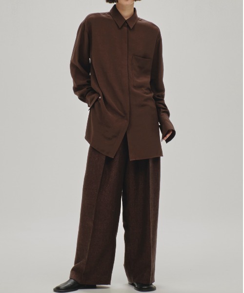 TODAYFUL（トゥデイフル）の「Backsatin Pocket Shirts（シャツ