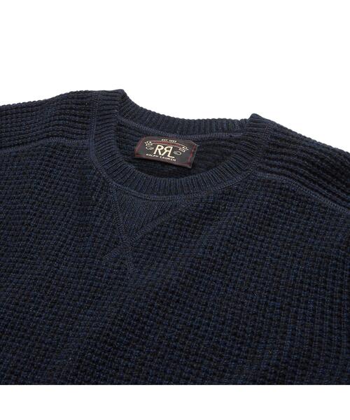 RRL（ダブル アール エル）の「ワッフルニット カシミヤ セーター
