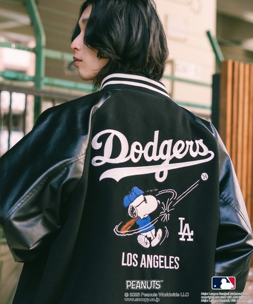 ヤンキース スタジャン 00s 定番 ストリート PEANUTS×MLB】オリジナル