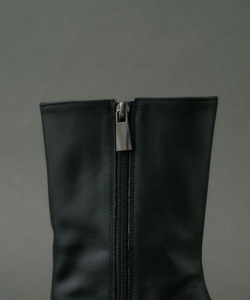 セール】Cone Heel Round Boots｜美脚見え/細見え/歩きやすい/春服