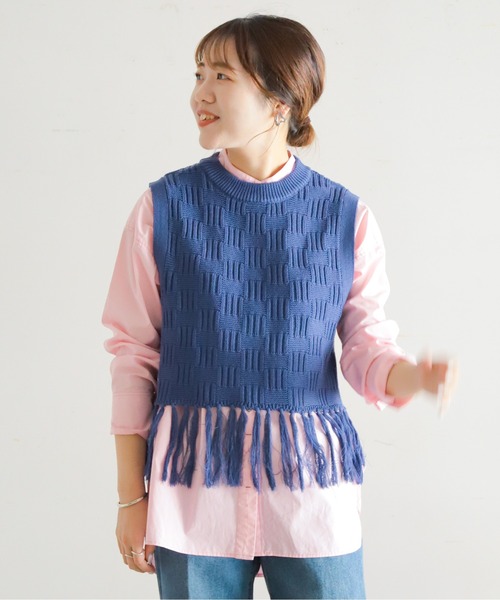 変形リンクス フリンジベスト | NOMBRE IMPAIR