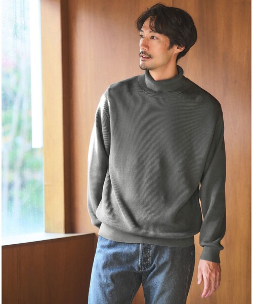 セール】コットン アゼ タートル ネック ニット（ニット/セーター