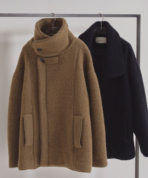 TODAYFUL/トゥデイフル】Standcollar Boucle Jacket/スタンドカラー