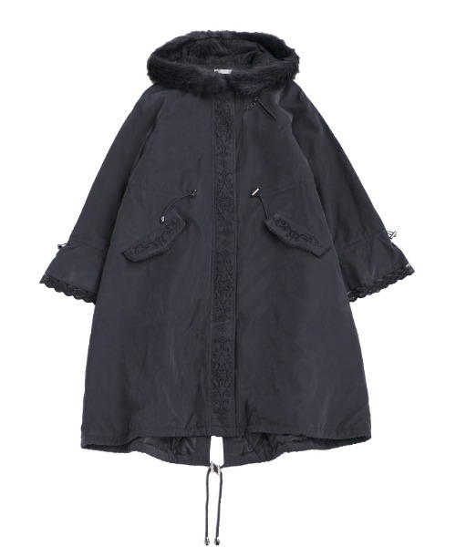 axes femme（アクシーズファム）の「フロント刺繍モッズコート（モッズ