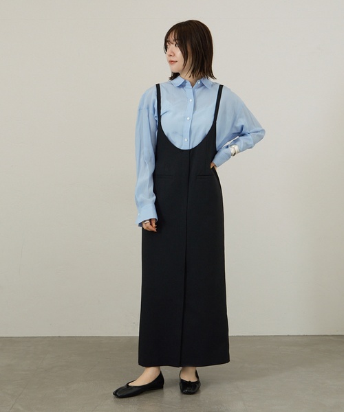 LE TALON（ルタロン）の「GRISE レザースクエアプリーツフラット