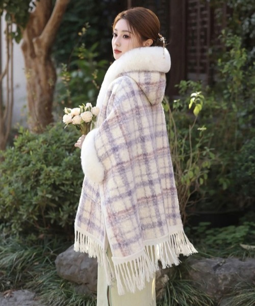 BETTY'S BLUE 平成レトロ y2k ポンチョ風 ボアコート 98 BETTY'S BLUE