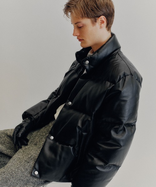 別注》【AVIREX for ADAM ET ROPE'】レザーダウンジャケット（ダウン