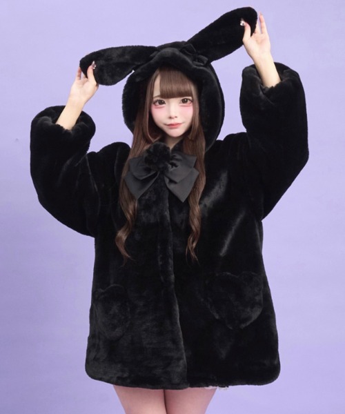 うさ耳ファーコート（その他アウター）｜Secret Honey（シークレット