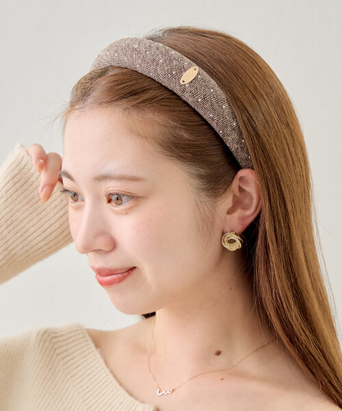 ツイードビジューカチューシャ（カチューシャ）｜Chico（チコ）の