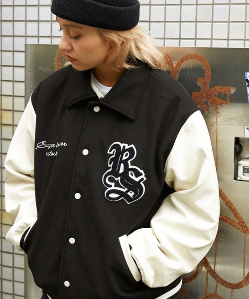 retock's】サガラワッペン/チェーンロゴ刺繍 ビッグシルエット