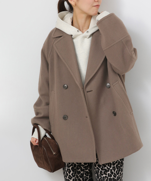 セール】《追加2》尾州ウールスーパー100モッサPコート（ピーコート