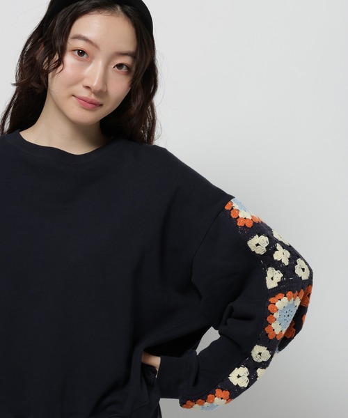 niko and（ニコアンド）の「クロシェコンビプルオーバー