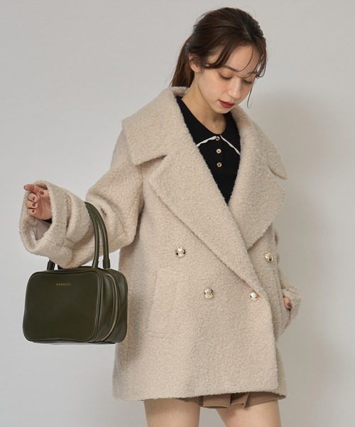 ボアダブルミドルコート（ステンカラーコート）｜REDYAZEL